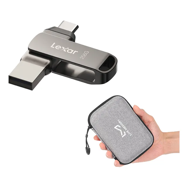 Lexar D400 Dual 256gb Usb 3.1 Pen Drive Con Regalo