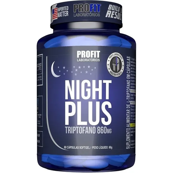 Profit Night Plus - Triptófano 860 mg - 60 cápsulas - Sin sabor