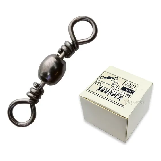 Caixa Com 100 Giradores Black Nickel Lori Nº 5 (2,2cm)