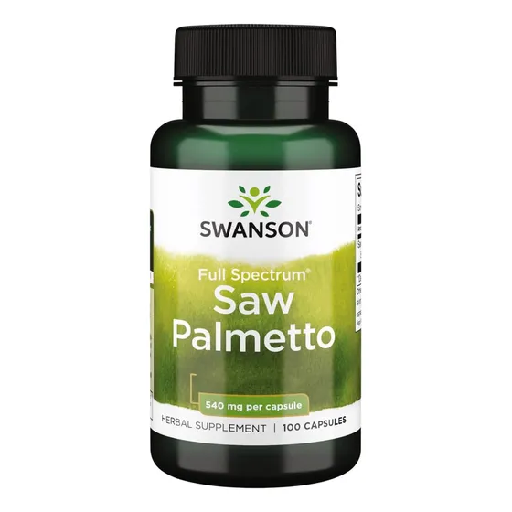 Full Spectrum Saw Palmetto 540mg | 100 Capsulas | Swanson