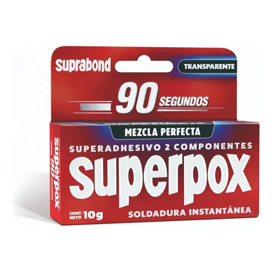 Adhesivo Epoxi Suprabond Superpox Transparente 10g