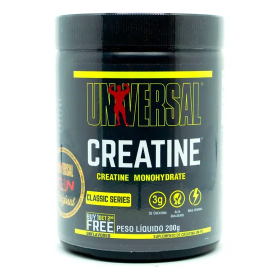 Creatina Universal Original 200g Monohidratada 100% Pura