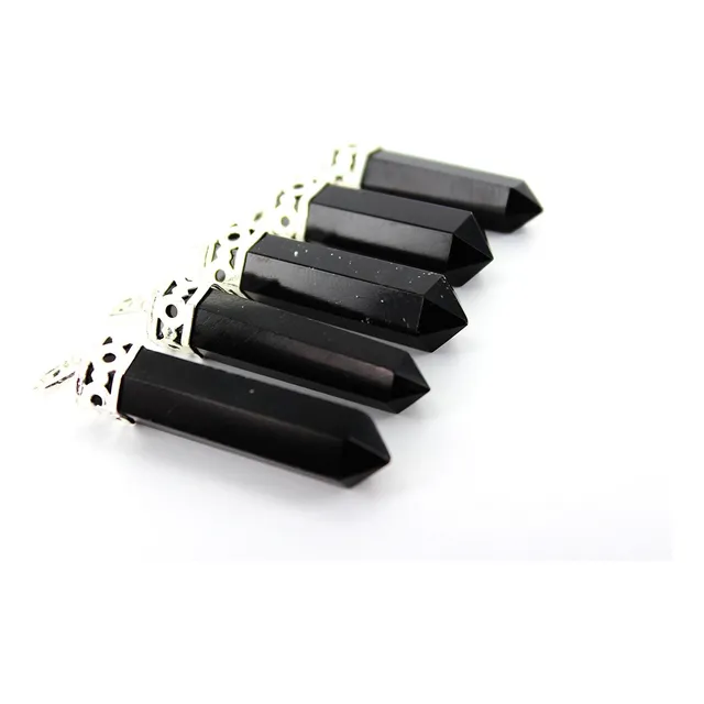 Dije De Obsidiana Negra Bisuteria