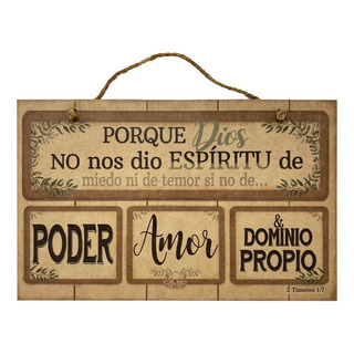 Añoranza | Letrero De Madera | Espíritu De Poder| bíblico Añoranza | Letrero De Madera | Espíritu De Poder| bíblico