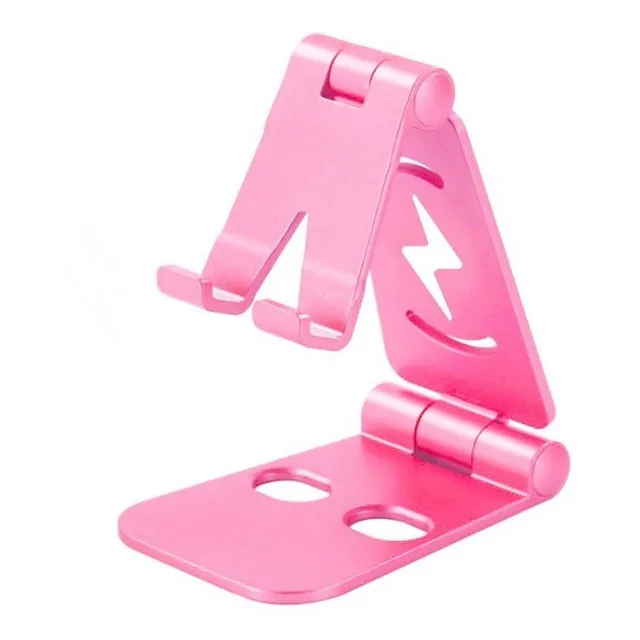 Soporte Universal Plegable Antiderrapante Tablet Celular Color Rosa