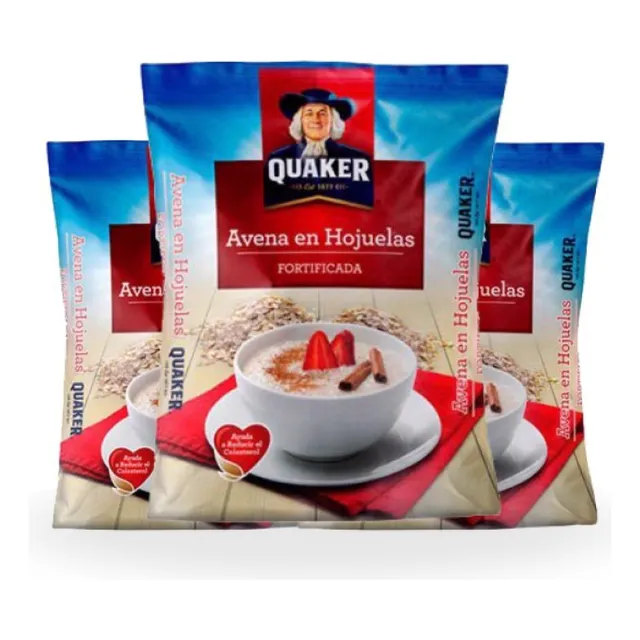 Avena En Hojuelas Quaker 400gr Pack 3und