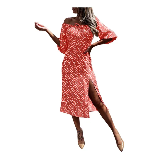 Otoño Verano Nuevo Vestido Para Mujer 2022 Moda Cintura Midi