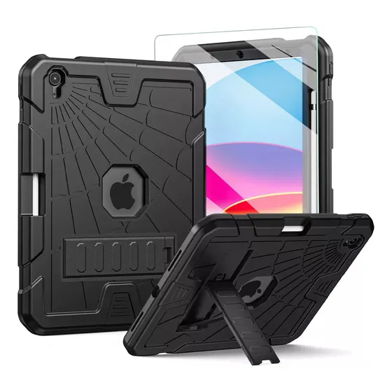 1mica+funda Para iPad 10 Generación 10.9 Uso Stand Reforzada