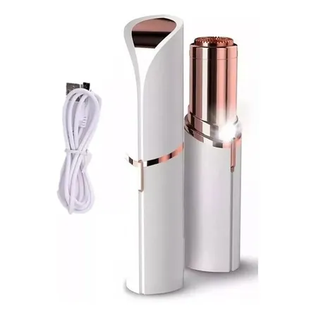 Depiladora Removedor Portatil De Vello Facial Recargable Usb Color Blanco