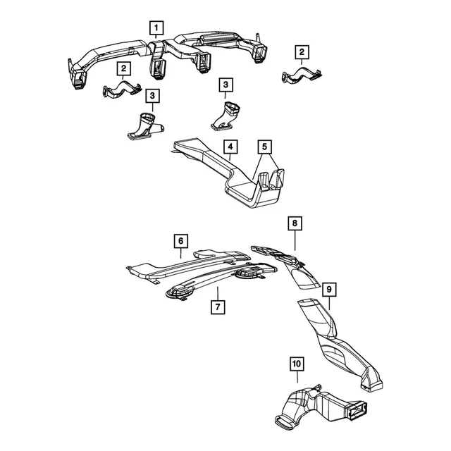 Ducto Aire Acondicionado Piso Izquierdo Jeep Dodge 2011 2024