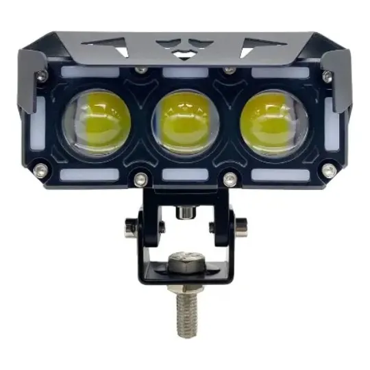 Turbo Led Exploradora 3 Lupas 2pz 20000lm Bicolor