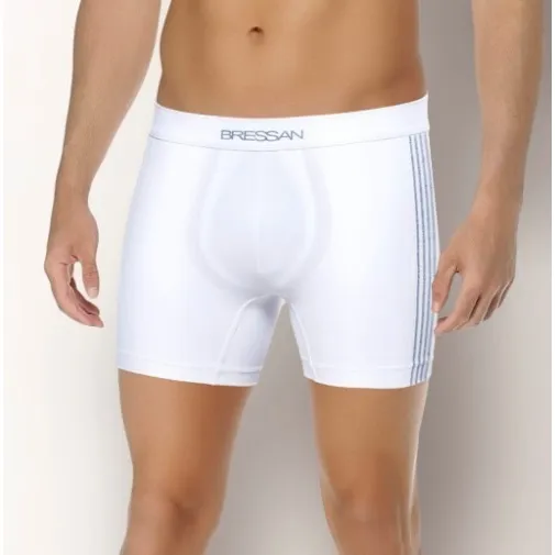 6 Cuecas Boxer Sem Costura Logomarca Personalizada Bressan