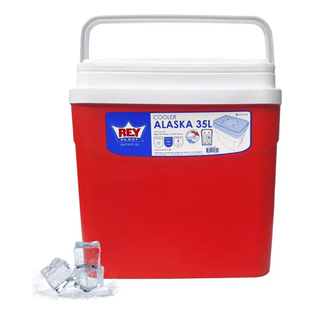 Reyplast Cooler Nevera Alaska 35 Lt. Color Rojo