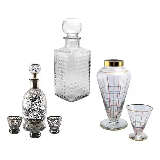 Licorera - Cristal - Botella - Vidrio - Vasos - Chupito
