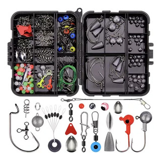 257 Piezas Kit De Accesorios De Anzuelos Pesca Señuelo Caja 257 Piezas Kit De Accesorios De Anzuelos Pesca Señuelo Caja