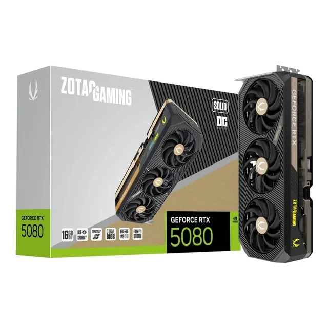 Tarjeta de vídeo Zotac Geforce Rtx 5080 Solid 16 gb Oc Gddr7