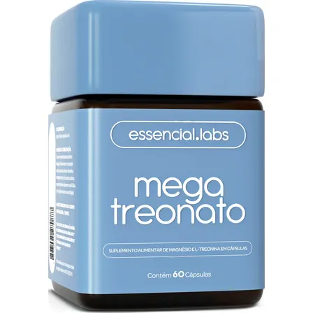 Magnésio Treonato - Fórmula Com Máxima Concentração E Biodisponibilidade - 60 Cápsulas Sem Sabor