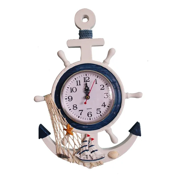 Reloj Pared Moderno Tematica Maritima Para Sala Estar Madera