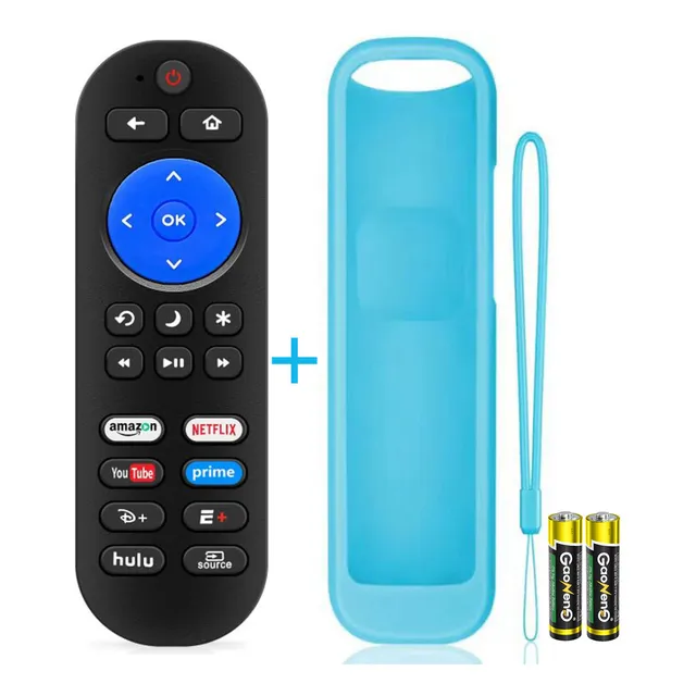 Control remoto compatible TCL Roku TV,Hisense Roku TV,Sharp Roku TV,Philips Roku TV,LG Roku TV ,Sanyo Roku smart TV,control universal ROKU Caja Express Premiere Ultra Roku 1/2/3/4,HD LT XD XS XDS
