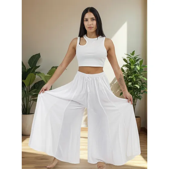 Pantalon Palazzo Hindu Elasticado