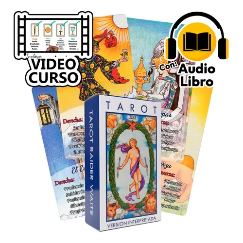 Tarot Rider Waite De 78 Cartas Con Guía De Instrucciones | Juego De Adivinación Para Principiantes Y Expertos | Regalo Místico