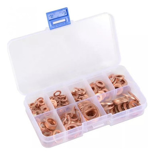 Arandelas Anillos Rondanas De Cobre Set 200 Pzas Arandelas Anillos Rondanas De Cobre Set 200 Pzas