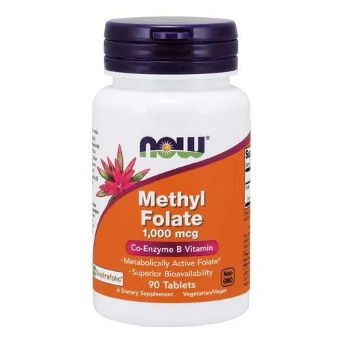 Now Foods Methyl Folate 1,000 Mcg 90 Tabs Sabor Sin Sabor