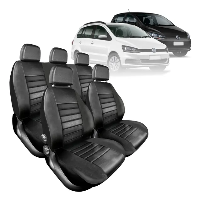 Funda Cubre Asiento Cuero Acolchado Vw Suran 15/19
