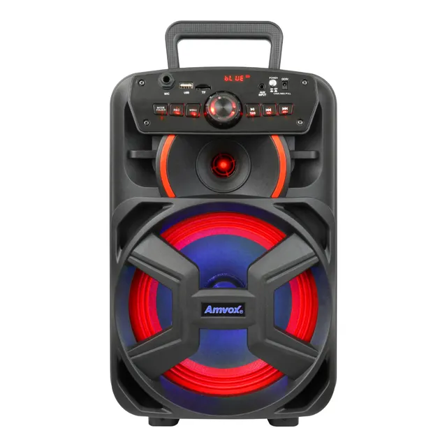 Caixa De Som Amplificada Amvox Aca 221 Bluetooth Woofer 8 Cor Preto Caixa De Som Amplificada Amvox Aca 221 Bluetooth Woofer 8 Cor Preto