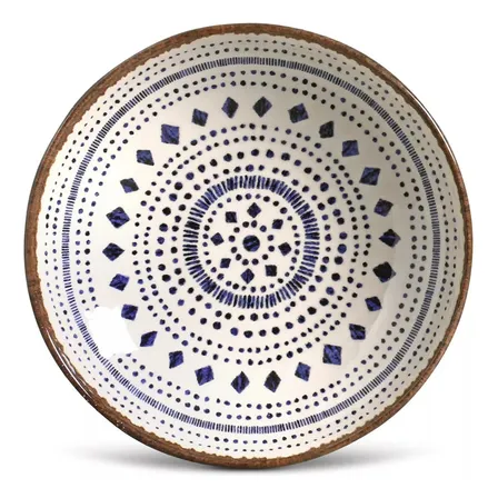 Conjunto Com 6 Pratos Fundo Coup Stoneware New Asteca 600ml Porto Brasil