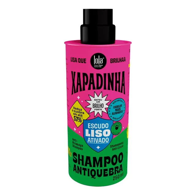 Lola Cosmetics Xapadinha Escudo Liso Ativado Shampoo 250ml