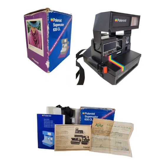 Polaroid Supercolor 635cl  Completa, Com Caixa E Manual Ori