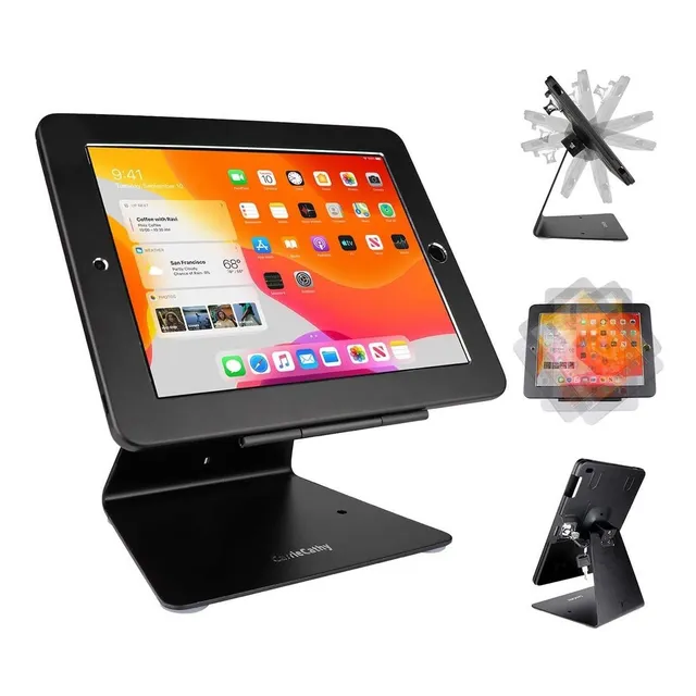 Soporte Antirrobo Negro Compatible Con iPad 9.7 , Rotable