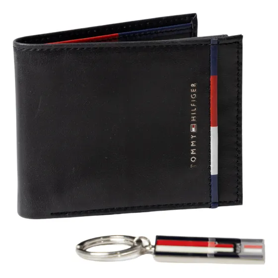 Cartera Billetera Caballeros Con Accesorio Tommy Hilfiger