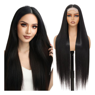 Peruca Semi Lace Lisa Longa 80cm C Micro Tela Fibra ColĂĄgeno Peruca Semi Lace Lisa Longa 80cm C Micro Tela Fibra ColĂĄgeno