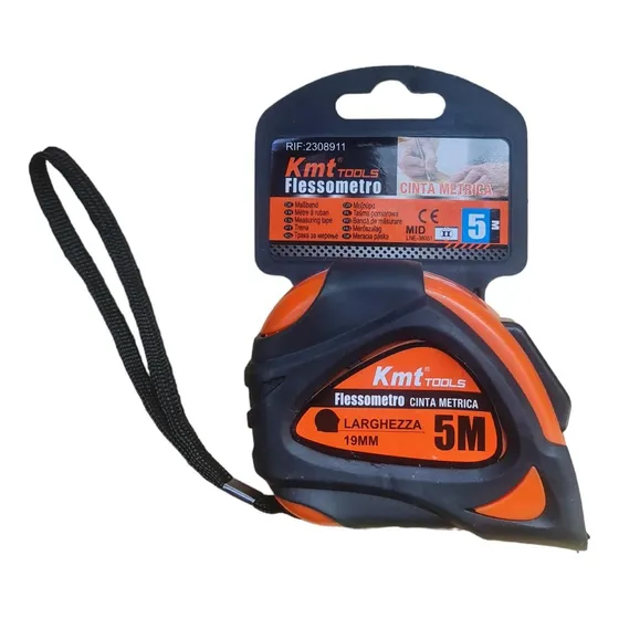 Huincha De Medir Flexómetro 5m Kmt/ Mys