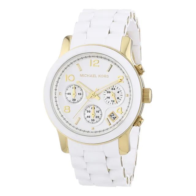 Michael Kors Runway  Reloj Blanco Para Mujer Mk5145