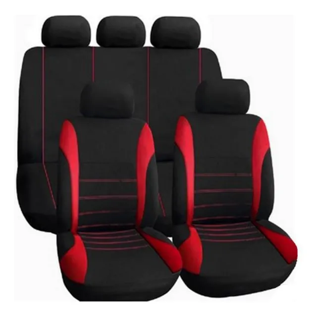 Set Fundas Cubre Asiento  Diseño Costura  9pcs