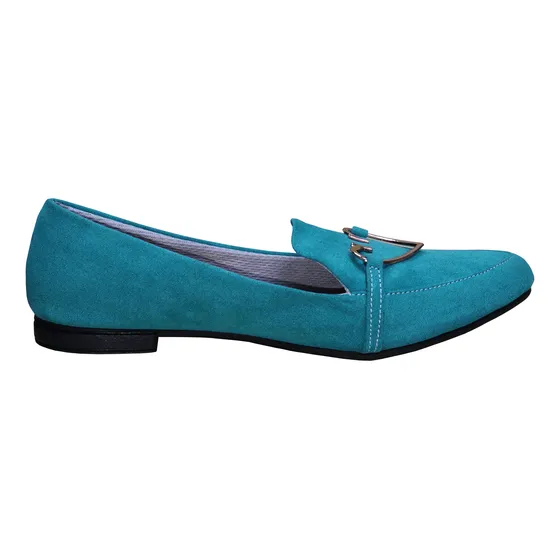 Baletas - Mocasines Turquesa Para Mujer - Dama