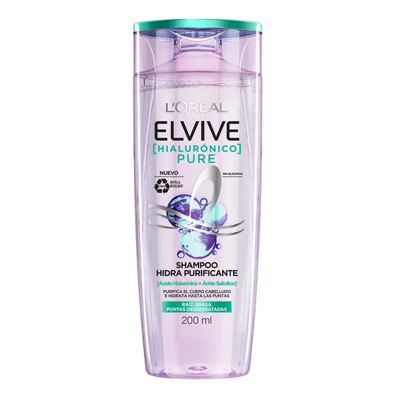 Shampoo Elvive Hialurónico Pure X 200 Ml