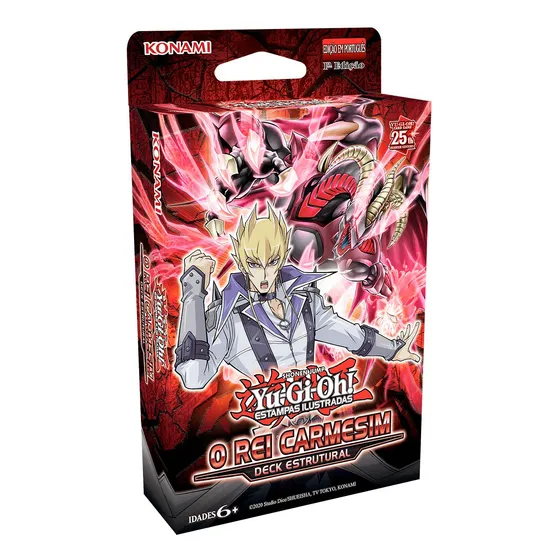 Yugioh Deck Estrutural Rei Carmesim Cartas Português Konami
