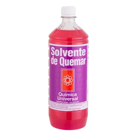 Solvente Quemar 1 Litro Quimica Universal