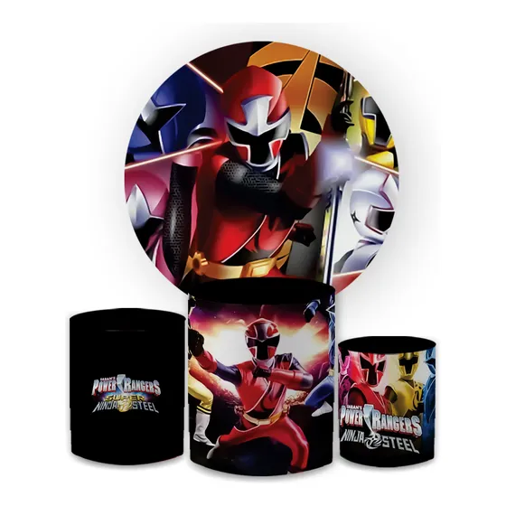 Kit Capa Painel Redondo 1,5 + Trio Cilindros Temas Meninos
