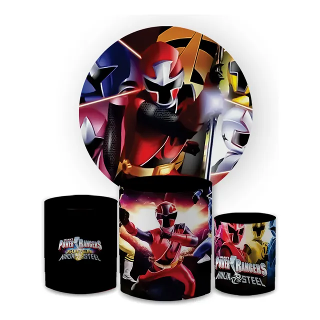 Kit Capa Painel Redondo 1,5 + Trio Cilindros Temas Meninos