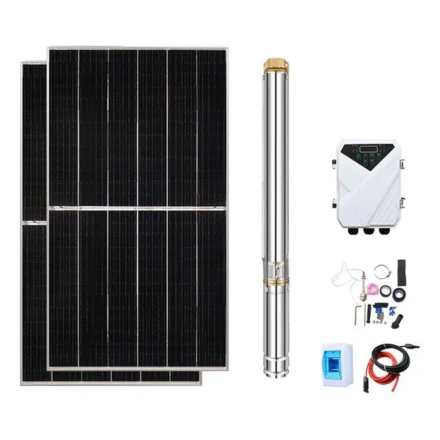 Kit Bomba Solar Sumergible 48v 3 Pulgadas Panel Solar 2x440w