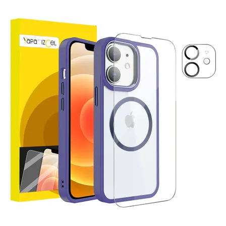 Kit Funda Para iPhone Magsafe + Mica Pantalla + Mica Cámara