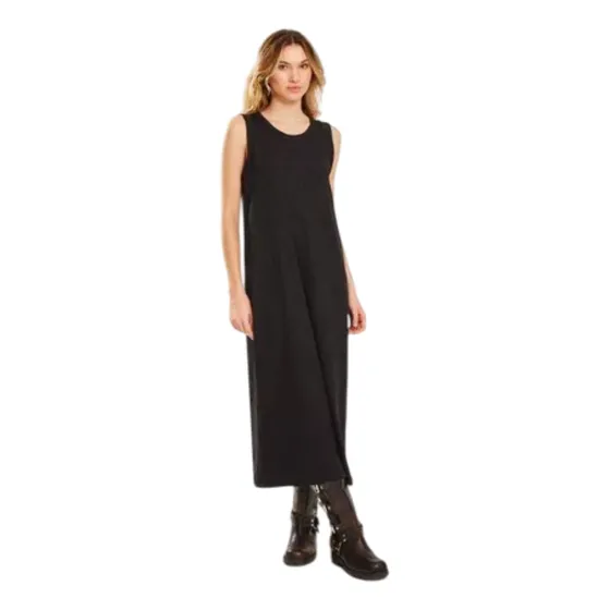 Vestido Largo Para Mujer Color Negro A25v1200 De Koxis