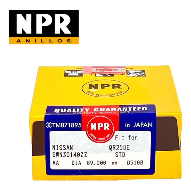 Anillos Std Nissan Xtrail 2.5 / Altima 2.5 Qr25 Original Npr