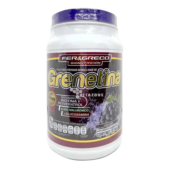 Fer&greco Gionutricion Grenetina Hidrolizada Biotina Aha Glucosamina Uva 1.1 Kg