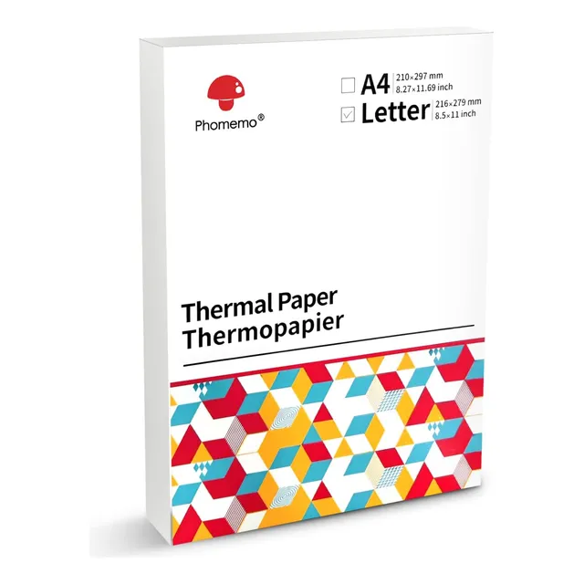 Phomemo M08f Impresora Papel Térmico A4/carta, 100 Hojas